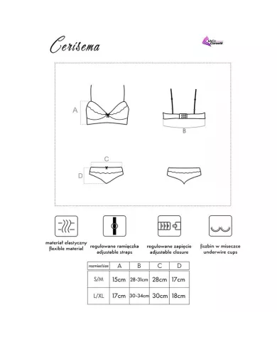 LIVCO CORSETTI FASHION - CERISEMA LC 21005 SOUTIEN-GORGE + CULOTTE CORAIL S/M LIVCO CORSETTI FASHION - CERISEMA LC 21005 SOUTIEN-GORGE + CULOTTE CORAIL S/M