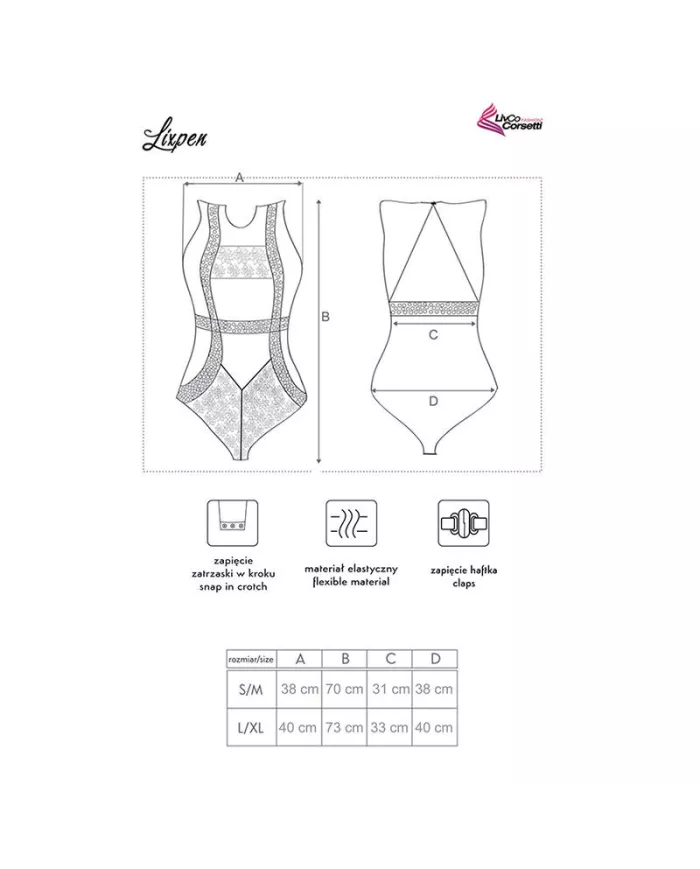 LIVCO CORSETTI FASHION - CORPS LIXPEN LC 90612 NOIR