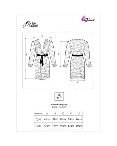 LIVCO CORSETTI FASHION - MOSTINA LC 90641 ROBE G NOIRE L/XL