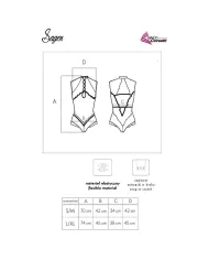 LIVCO CORSETTI FASHION - BODY SAGEN LC 90694 NOIR L/XL