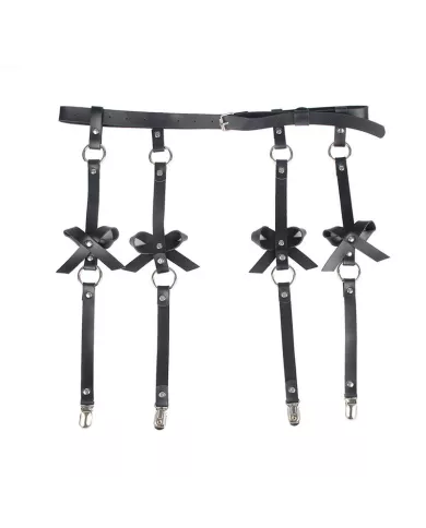 SUBBLIME - HARNAIS DE JAMBE CHAÃŽNE CUIR NOIR TAILLE UNIQUE SUBBLIME - HARNAIS DE JAMBE CHAÃŽNE CUIR NOIR TAILLE UNIQUE