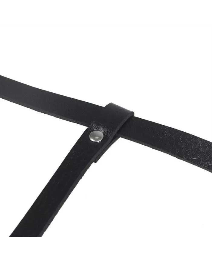 SUBBLIME - HARNAIS DE CORPS EN CUIR NOIR TAILLE UNIQUE