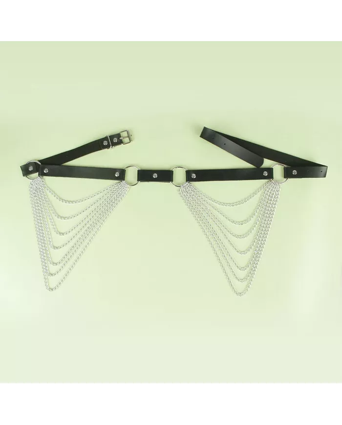 SUBBLIME - CHAÎNE CUIR CEINTURE NOIRE TAILLE UNIQUE SUBBLIME - CHAÎNE CUIR CEINTURE NOIRE TAILLE UNIQUE