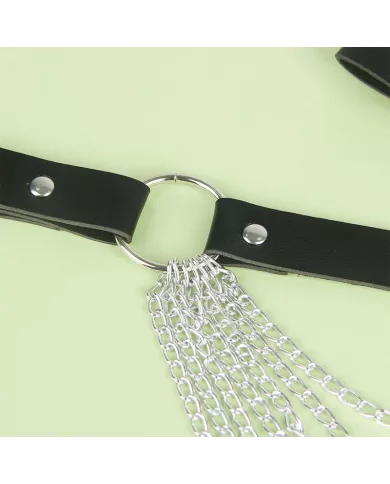 SUBBLIME - CHAÃŽNE CUIR CEINTURE NOIRE TAILLE UNIQUE SUBBLIME - CHAÃŽNE CUIR CEINTURE NOIRE TAILLE UNIQUE