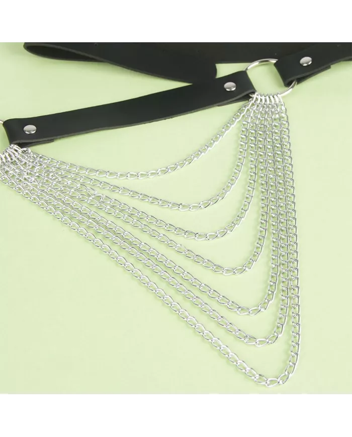 SUBBLIME - CHAÎNE CUIR CEINTURE NOIRE TAILLE UNIQUE SUBBLIME - CHAÎNE CUIR CEINTURE NOIRE TAILLE UNIQUE