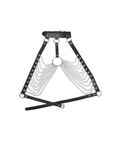 SUBBLIME - HARNAIS POITRINE AVEC GRANDES CHAÃŽNE S  ANNEAUX TAILLE UNIQUE SUBBLIME - HARNAIS POITRINE AVEC GRANDES CHAÃŽNE S  ANNEAUX TAILLE UNIQUE