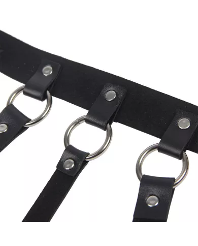 SUBBLIME - HARNAIS POITRINE AVEC GRANDES CHAÃŽNE S  ANNEAUX TAILLE UNIQUE SUBBLIME - HARNAIS POITRINE AVEC GRANDES CHAÃŽNE S  ANNEAUX TAILLE UNIQUE