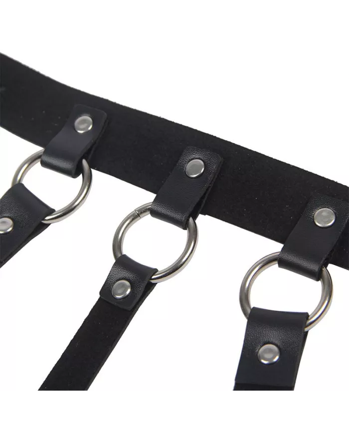 SUBBLIME - HARNAIS POITRINE AVEC GRANDES CHAÎNE S  ANNEAUX TAILLE UNIQUE SUBBLIME - HARNAIS POITRINE AVEC GRANDES CHAÎNE S  ANNEAUX TAILLE UNIQUE