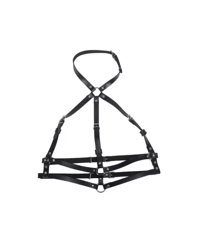 SUBBLIME - HARNAIS POITRINE ANNEAU CUIR NOIR TAILLE UNIQUE SUBBLIME - HARNAIS POITRINE ANNEAU CUIR NOIR TAILLE UNIQUE
