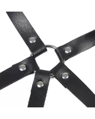 SUBBLIME - HARNAIS POITRINE ANNEAU CUIR NOIR TAILLE UNIQUE SUBBLIME - HARNAIS POITRINE ANNEAU CUIR NOIR TAILLE UNIQUE