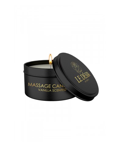 Bougie de massage érotique vanille 100g - Le Désir