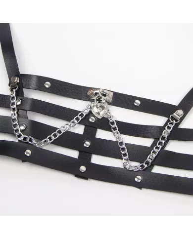 SUBBLIME - HARNAIS CORSET AVEC CHAÎNE DÉTAIL TAILLE UNIQUE SUBBLIME - HARNAIS CORSET AVEC CHAÎNE DÉTAIL TAILLE UNIQUE