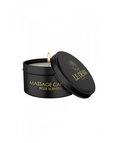 Bougie de massage érotique rose 100g - Le Désir