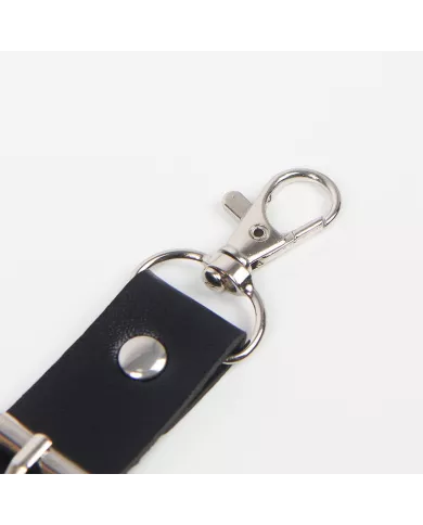 SUBBLIME - HARNAIS CEINTURE ET JARRETIÈRES AVEC ANNEAUX ET CHAÎNE DÉTAIL TAILLE UNIQUE SUBBLIME - HARNAIS CEINTURE ET JARRETIÈRES AVEC ANNEAUX ET CHAÎNE DÉTAIL TAILLE UNIQUE