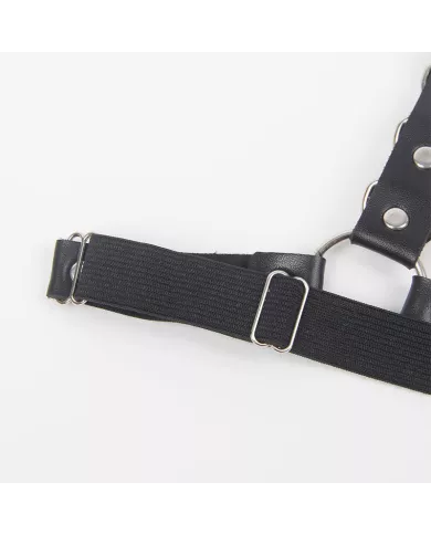 SUBBLIME - HARNAIS CEINTURE ET JARRETIÈRES AVEC ANNEAUX ET CHAÎNE DÉTAIL TAILLE UNIQUE SUBBLIME - HARNAIS CEINTURE ET JARRETIÈRES AVEC ANNEAUX ET CHAÎNE DÉTAIL TAILLE UNIQUE