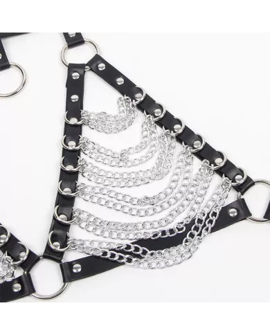 SUBBLIME - SOUTIEN-GORGE HARNAIS ET COLLIER AVEC CHAÃŽNE S TAILLE UNIQUE SUBBLIME - SOUTIEN-GORGE HARNAIS ET COLLIER AVEC CHAÃŽNE S TAILLE UNIQUE