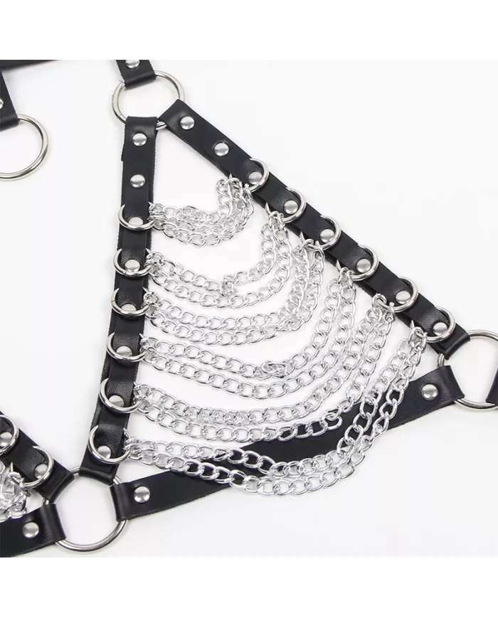 SUBBLIME - SOUTIEN-GORGE HARNAIS ET COLLIER AVEC CHAÎNE S TAILLE UNIQUE SUBBLIME - SOUTIEN-GORGE HARNAIS ET COLLIER AVEC CHAÎNE S TAILLE UNIQUE