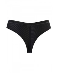 String tulle et dentelle noir V-10718 - Axami