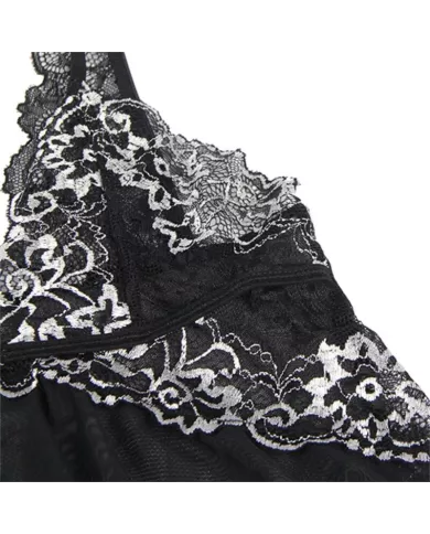 SUBBLIME - BABYDOLL TISSU TULLE POITRINE DENTELLE S/M