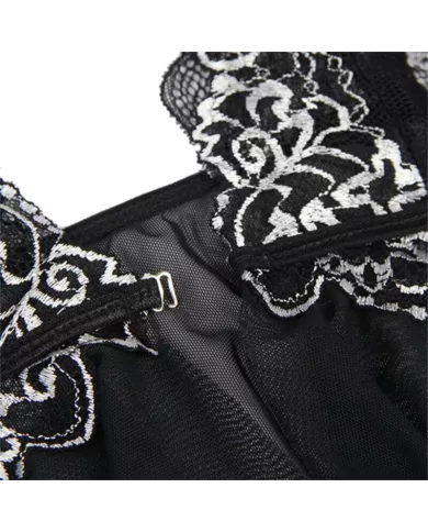 SUBBLIME - BABYDOLL TISSU TULLE POITRINE DENTELLE L/XL