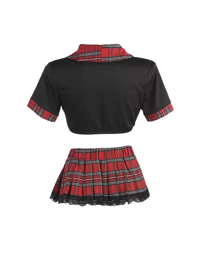 SUBBLIME - COSTUME D'ÉCOLIÈRE SEXY AVEC HAUT S/M SUBBLIME - COSTUME D'ÉCOLIÈRE SEXY AVEC HAUT S/M