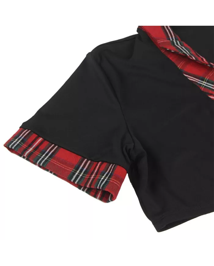 SUBBLIME - COSTUME D'ÉCOLIÈRE SEXY AVEC HAUT S/M SUBBLIME - COSTUME D'ÉCOLIÈRE SEXY AVEC HAUT S/M