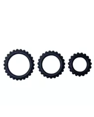 BAILE - TITAN SET 3 PCS COCK RING NOIR 2.8 + 2.4 + 1.9 CM BAILE - TITAN SET 3 PCS COCK RING NOIR 2.8 + 2.4 + 1.9 CM