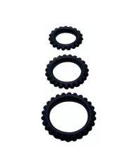 BAILE - TITAN SET 3 PCS COCK RING NOIR 2.8 + 2.4 + 1.9 CM BAILE - TITAN SET 3 PCS COCK RING NOIR 2.8 + 2.4 + 1.9 CM