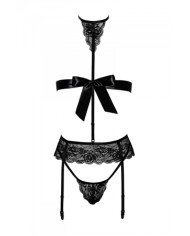 Ensemble Bondage Black Set 4 pièces Kiss 244 - Kissable
