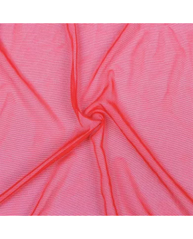 SUBBLIME - ROBE EN TISSU TRANSPARENT DÉTAIL DENTELLE ROUGE L/XL