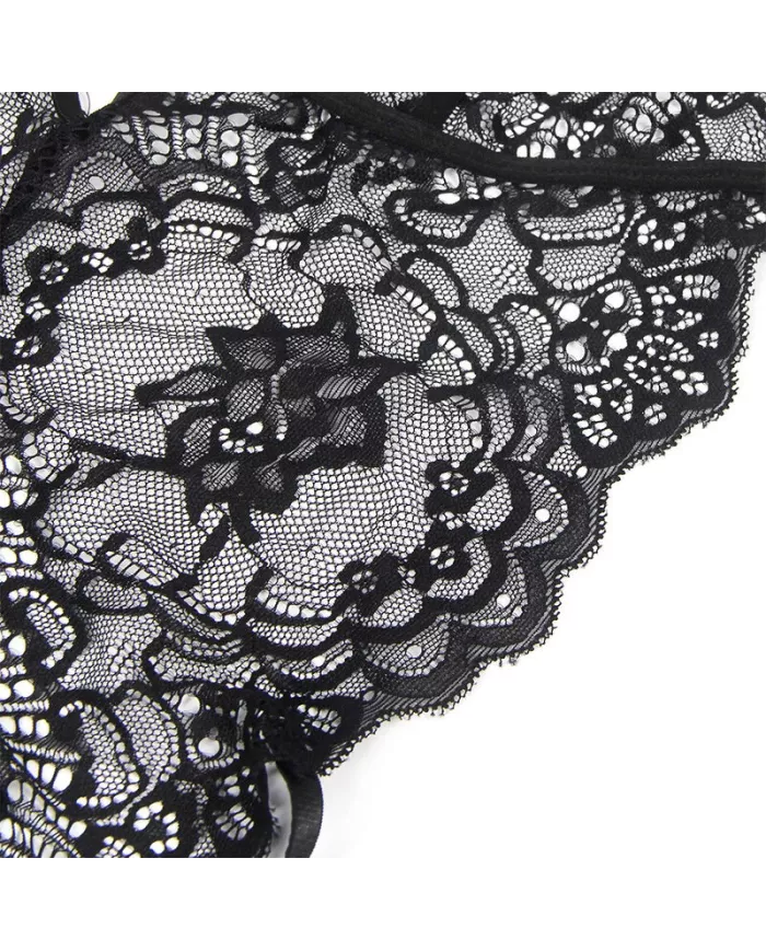 SUBBLIME - COSTUME DE POLICE CORPS EN DENTELLE NOIR L/XL SUBBLIME - COSTUME DE POLICE CORPS EN DENTELLE NOIR L/XL