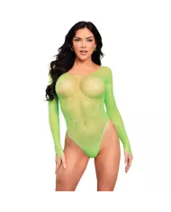 LEG AVENUE - BODY À MANCHES LONGUES CRISTALLISÉ VERT LEG AVENUE - BODY À MANCHES LONGUES CRISTALLISÉ VERT