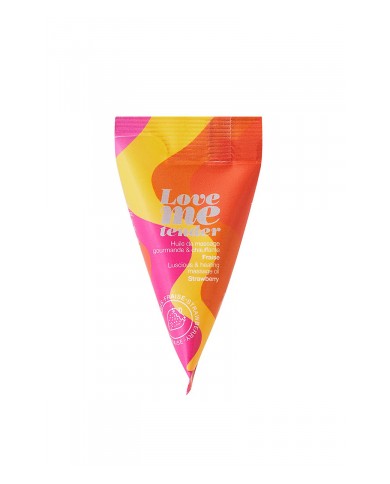 Berlingot huile massage comestible Fraise
