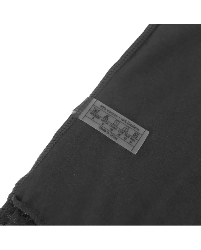 SUBBLIME - TEDDY DÉTAIL DENTELLE FLORALE NOIR L/XL