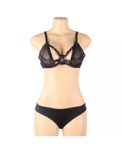 SUBBLIME - ENSEMBLE DEUX PIÈCES DE SOUTIEN-GORGE TRANSPARENT ET BANDES S/M SUBBLIME - ENSEMBLE DEUX PIÈCES DE SOUTIEN-GORGE TRANSPARENT ET BANDES S/M