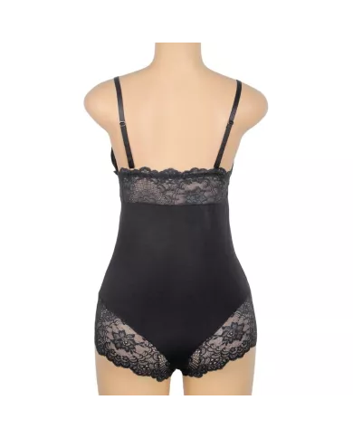 SUBBLIME - TEDDY DÉTAIL DENTELLE FLORALE NOIR S/M