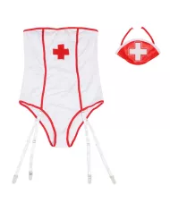SUBBLIME - COSTUME DINFIRMIÈRE SEXY AVEC TEDDY S/M SUBBLIME - COSTUME DINFIRMIÈRE SEXY AVEC TEDDY S/M