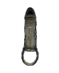 BAILE - GAINE DEXTENSION DE PÉNIS AVEC SANGLE POUR TESTICULES 11.5 CM