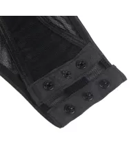 SUBBLIME - TEDDY AVEC JARRETIÈRE DÉTAIL POITRINE NOIR S/M