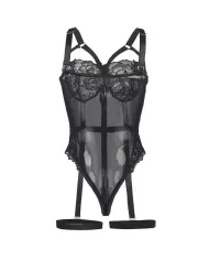 SUBBLIME - TEDDY AVEC JARRETIÈRE DÉTAIL POITRINE NOIR L/XL SUBBLIME - TEDDY AVEC JARRETIÈRE DÉTAIL POITRINE NOIR L/XL