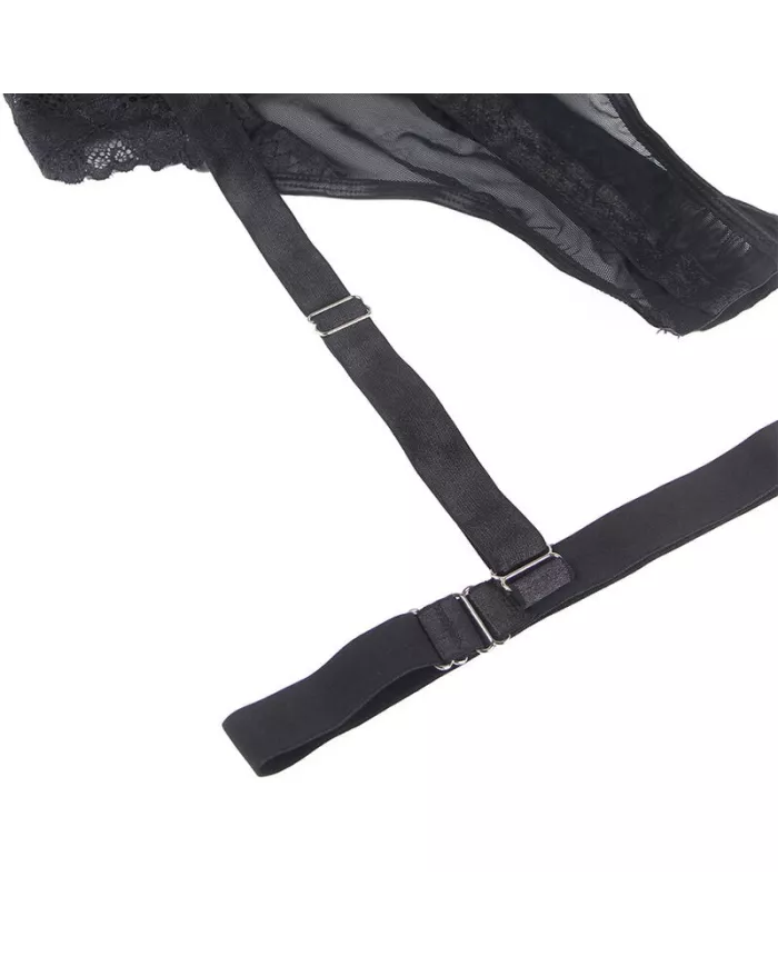 SUBBLIME - TEDDY AVEC JARRETIÈRE DÉTAIL POITRINE NOIR L/XL SUBBLIME - TEDDY AVEC JARRETIÈRE DÉTAIL POITRINE NOIR L/XL