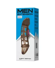 BAILE - MANCHON DEXTENSION DE PÉNIS DE AVEC VIBRATION ET SANGLE 13.5 CM