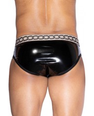 Slip sexy noir et blanc - J Lingerie