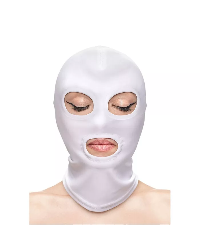 NS NOVELTIES - FETISH & FASHION CAGOULE YEUX ET BOUCHE NYLON BLANC