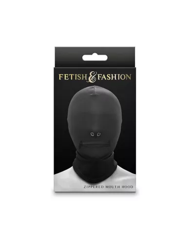 NS NOVELTIES - FETISH & FASHION CAGOULE FERMÉE À FERMETURE ÉCLAIR NYLON NOIR