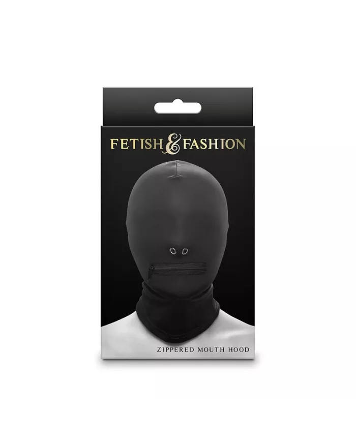 NS NOVELTIES - FETISH & FASHION CAGOULE FERMÉE À FERMETURE ÉCLAIR NYLON NOIR NS NOVELTIES - FETISH & FASHION CAGOULE FERMÉE À FERMETURE ÉCLAIR NYLON NOIR