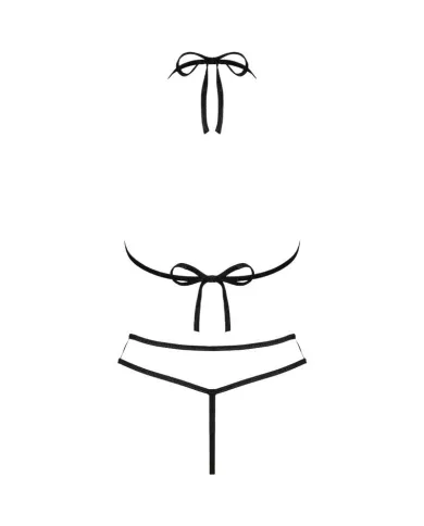 LIVCO CORSETTI FASHION - SOUTIEN-GORGE + STRING JIMENA LC 20216 NOIR TAILLE UNIQUE