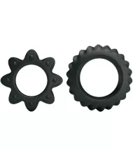 BAILE - KIT 2 ANNEAUX FLEURI EN SILICONE BAILE - KIT 2 ANNEAUX FLEURI EN SILICONE