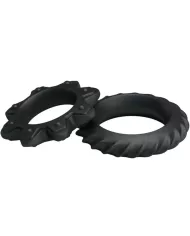 BAILE - KIT 2 ANNEAUX FLEURI EN SILICONE BAILE - KIT 2 ANNEAUX FLEURI EN SILICONE