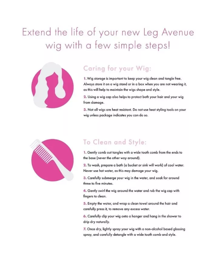 LEG AVENUE - PERRUQUE LONGUE ET DROITE BANGIN NOIRE